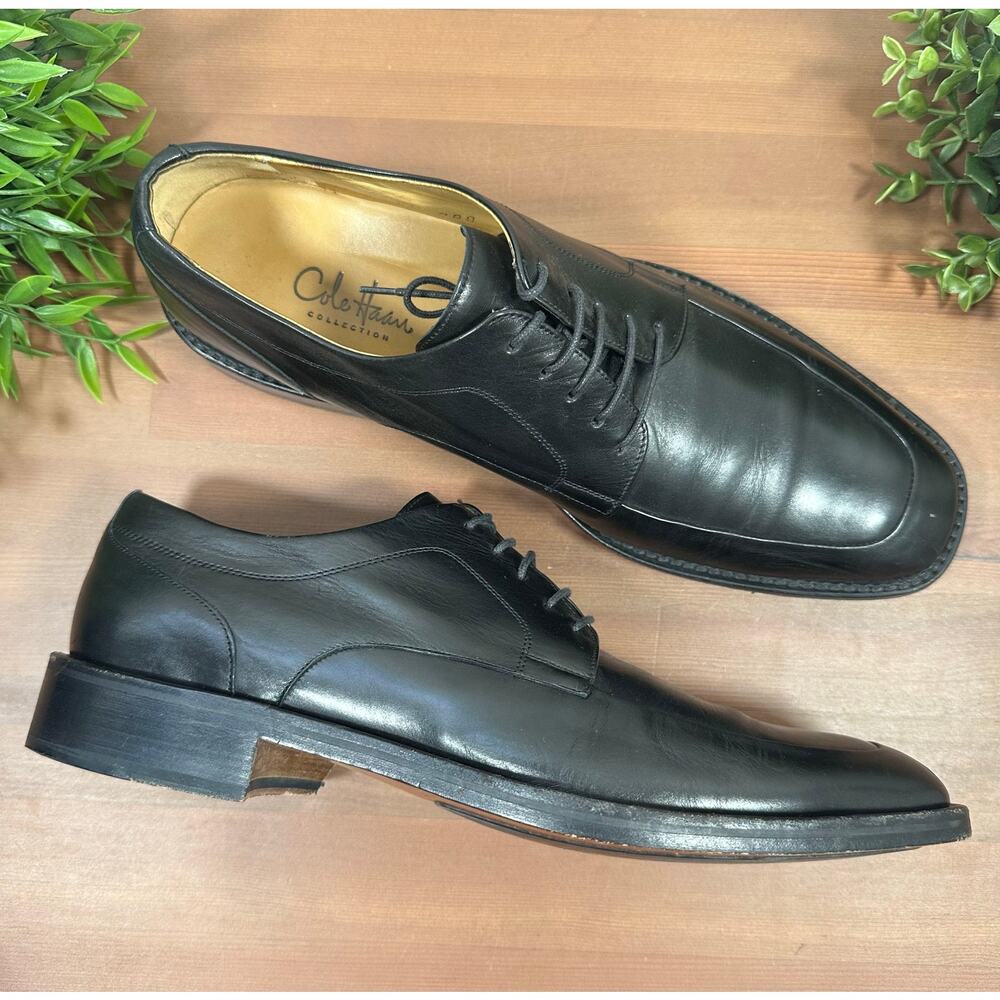 Cole Haan Men's Black Leather Oxfords Shoes Size 9.5‎
